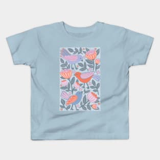 Bonny Little Birds and Blooms Kids T-Shirt